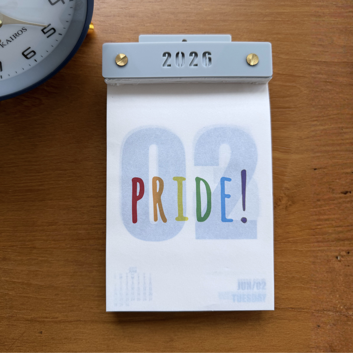Tear-Away Calendar 2026 (Half-Year Version)