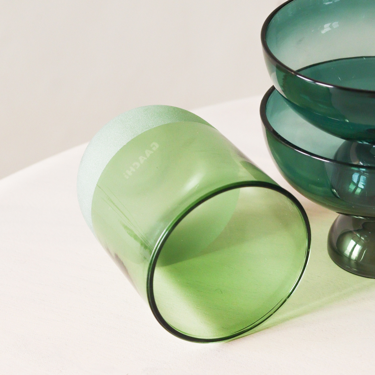 Glass Tumblers - Green