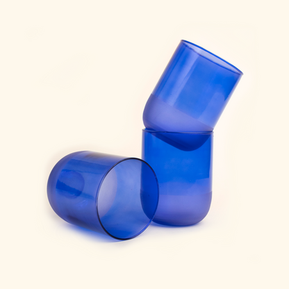 Glass Tumblers - Blue