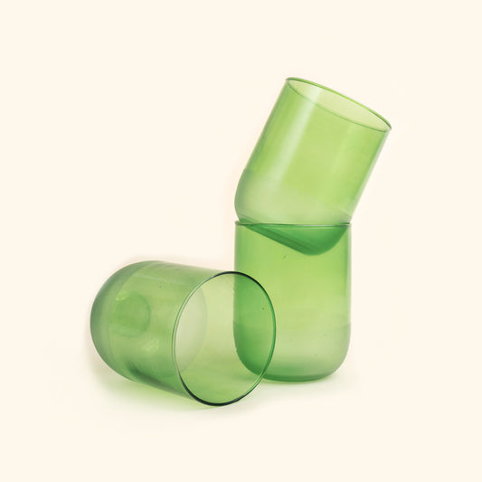 Glass Tumblers - Green
